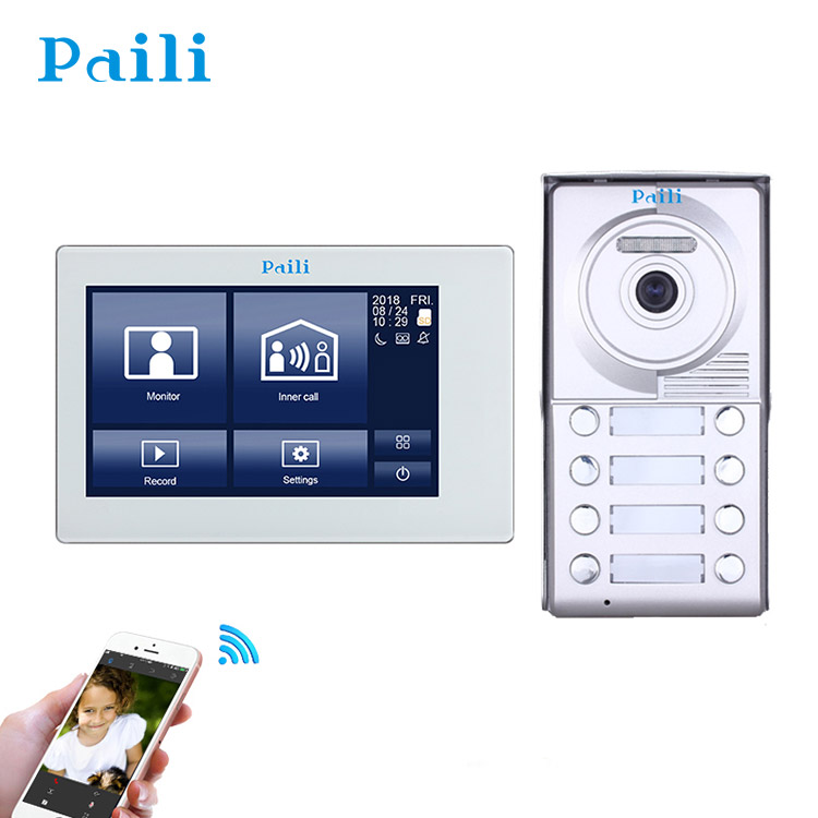 Best cost 2020 smart intercom system for villa and multi-apartments 2 wired video door phone